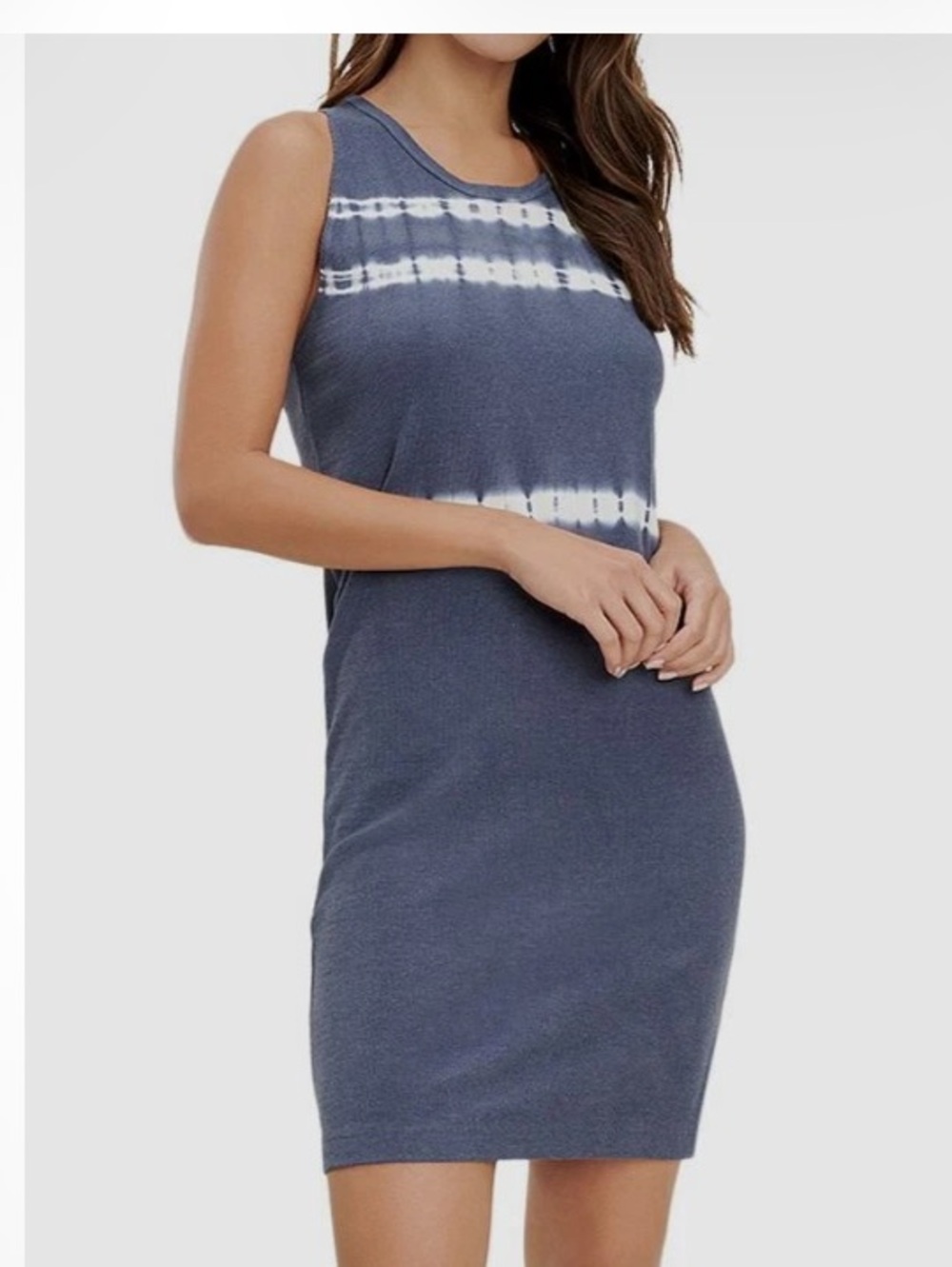 Splendid Women’s Blue  Tie-Dye Tank Dress - Casual Summer Dress